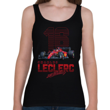 PRINTFASHION Charles Leclerc - Női atléta - Fekete női trikó