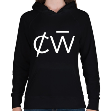PRINTFASHION Charlotte de Witte - Női kapucnis pulóver - Fekete női pulóver, kardigán