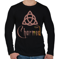 PRINTFASHION Charmed - Férfi hosszú ujjú póló - Fekete