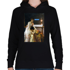 PRINTFASHION ChatGPT paródia - Női kapucnis pulóver - Fekete