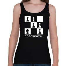 PRINTFASHION Checkmate. - Női atléta - Fekete női trikó