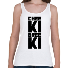 PRINTFASHION Cheeki Breeki - Női atléta - Fehér