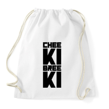 PRINTFASHION Cheeki Breeki - Sportzsák, Tornazsák - Fehér tornazsák