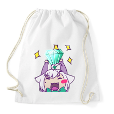 PRINTFASHION Cheer cica - Sportzsák, Tornazsák - Fehér tornazsák