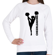 PRINTFASHION Cheerleading - Női pulóver - Fehér női pulóver, kardigán