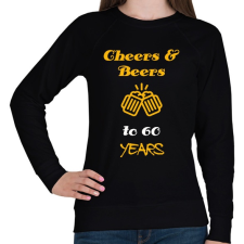 PRINTFASHION CHEERS AND BEERS 60 YEARS - Női pulóver - Fekete női pulóver, kardigán