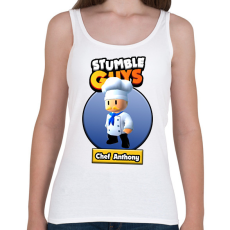 PRINTFASHION Chef Anthony - Női atléta - Fehér