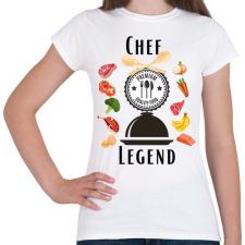 PRINTFASHION Chef Legend - Női póló - Fehér női póló