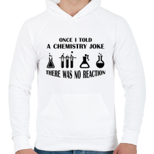 PRINTFASHION Chemistry joke (black) - Férfi kapucnis pulóver - Fehér férfi pulóver, kardigán