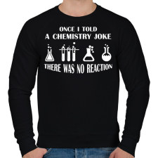 PRINTFASHION Chemistry joke (white) - Férfi pulóver - Fekete férfi pulóver, kardigán