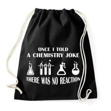 PRINTFASHION Chemistry joke (white) - Sportzsák, Tornazsák - Fekete tornazsák