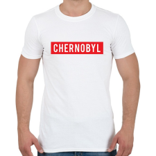 PRINTFASHION Chernobyl - Férfi póló - Fehér férfi póló
