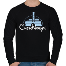PRINTFASHION Chernobyl  - Férfi pulóver - Fekete