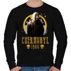PRINTFASHION chernobyl - Férfi pulóver - Fekete