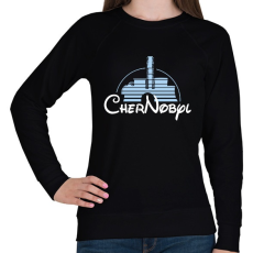 PRINTFASHION Chernobyl  - Női pulóver - Fekete