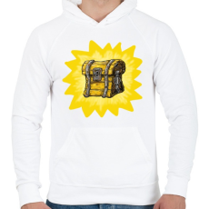 PRINTFASHION Chest - Fortnite - Férfi kapucnis pulóver - Fehér