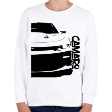 PRINTFASHION Chevrolet Camaro Half - Gyerek pulóver - Fehér gyerek pulóver, kardigán