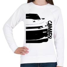 PRINTFASHION Chevrolet Camaro Half - Női pulóver - Fehér női pulóver, kardigán