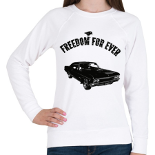 PRINTFASHION chevrolet impala 1967 - Női pulóver - Fehér női pulóver, kardigán