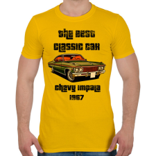 PRINTFASHION chevy impala 1963 - Férfi póló - Sárga férfi póló
