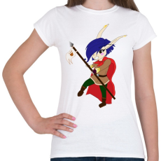 PRINTFASHION Chibi Elf lányka  - Női póló - Fehér