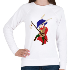 PRINTFASHION Chibi Elf lányka  - Női pulóver - Fehér