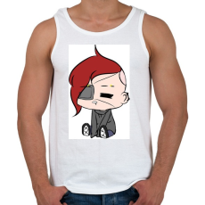 PRINTFASHION Chibi Victoria  - Férfi atléta - Fehér