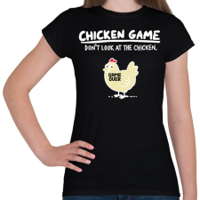 PRINTFASHION CHICKEN GAME  - Női póló - Fekete női póló