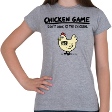 PRINTFASHION CHICKEN GAME - Női póló - Sport szürke
