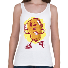 PRINTFASHION Chicken nuggets - Női atléta - Fehér