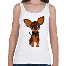PRINTFASHION Chihuahua - Csivava - Női atléta - Fehér