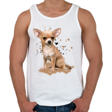 PRINTFASHION Chihuahua - Férfi atléta - Fehér