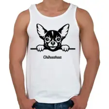 PRINTFASHION Chihuahua - Férfi atléta - Fehér atléta, trikó
