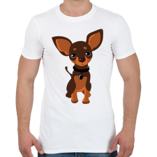 PRINTFASHION Chihuahua - Férfi póló - Fehér férfi póló