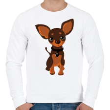 PRINTFASHION Chihuahua - Férfi pulóver - Fehér férfi pulóver, kardigán