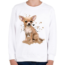PRINTFASHION Chihuahua - Gyerek pulóver - Fehér