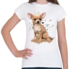 PRINTFASHION Chihuahua - Női póló - Fehér női póló