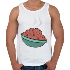 PRINTFASHION Chilis bab - Férfi atléta - Fehér