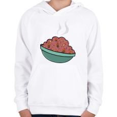 PRINTFASHION Chilis bab - Gyerek kapucnis pulóver - Fehér