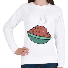 PRINTFASHION Chilis bab - Női pulóver - Fehér női pulóver, kardigán