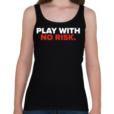 PRINTFASHION Chill out if u PLAY - Női atléta - Fekete női trikó