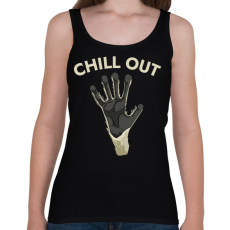 PRINTFASHION CHILL OUT - Női atléta - Fekete