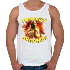 PRINTFASHION Chimpanzini Bananini - Férfi atléta - Fehér