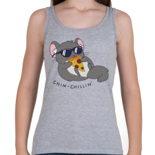 PRINTFASHION Chin-chillin' - Női atléta - Sport szürke női trikó