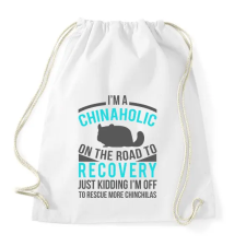PRINTFASHION Chinaholic - Sportzsák, Tornazsák - Fehér tornazsák