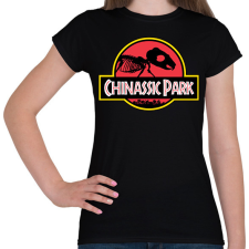 PRINTFASHION Chinassic Park - Női póló - Fekete női póló