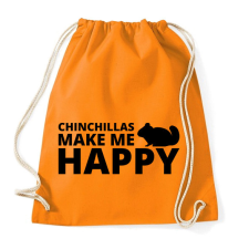 PRINTFASHION Chinchillas make me happy - Sportzsák, Tornazsák - Narancssárga kézitáska és bőrönd
