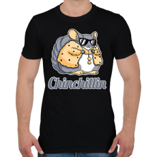 PRINTFASHION Chinchillin - Férfi póló - Fekete