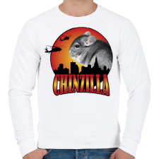 PRINTFASHION Chinzilla - Férfi pulóver - Fehér férfi pulóver, kardigán