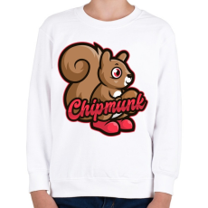 PRINTFASHION Chipmunk - Gyerek pulóver - Fehér